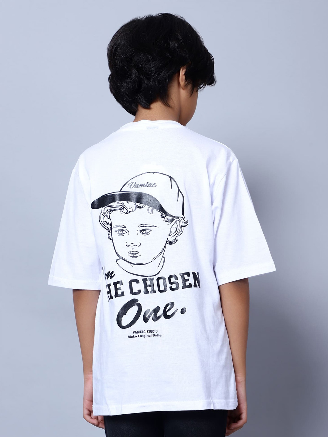 

Nick and Jones Boys Typography Printed Pure Cotton T-shirt, White