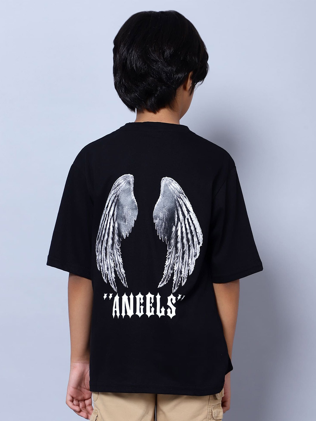 

Nick and Jones Boys Graphic Printed Pure Cotton T-shirt, Black
