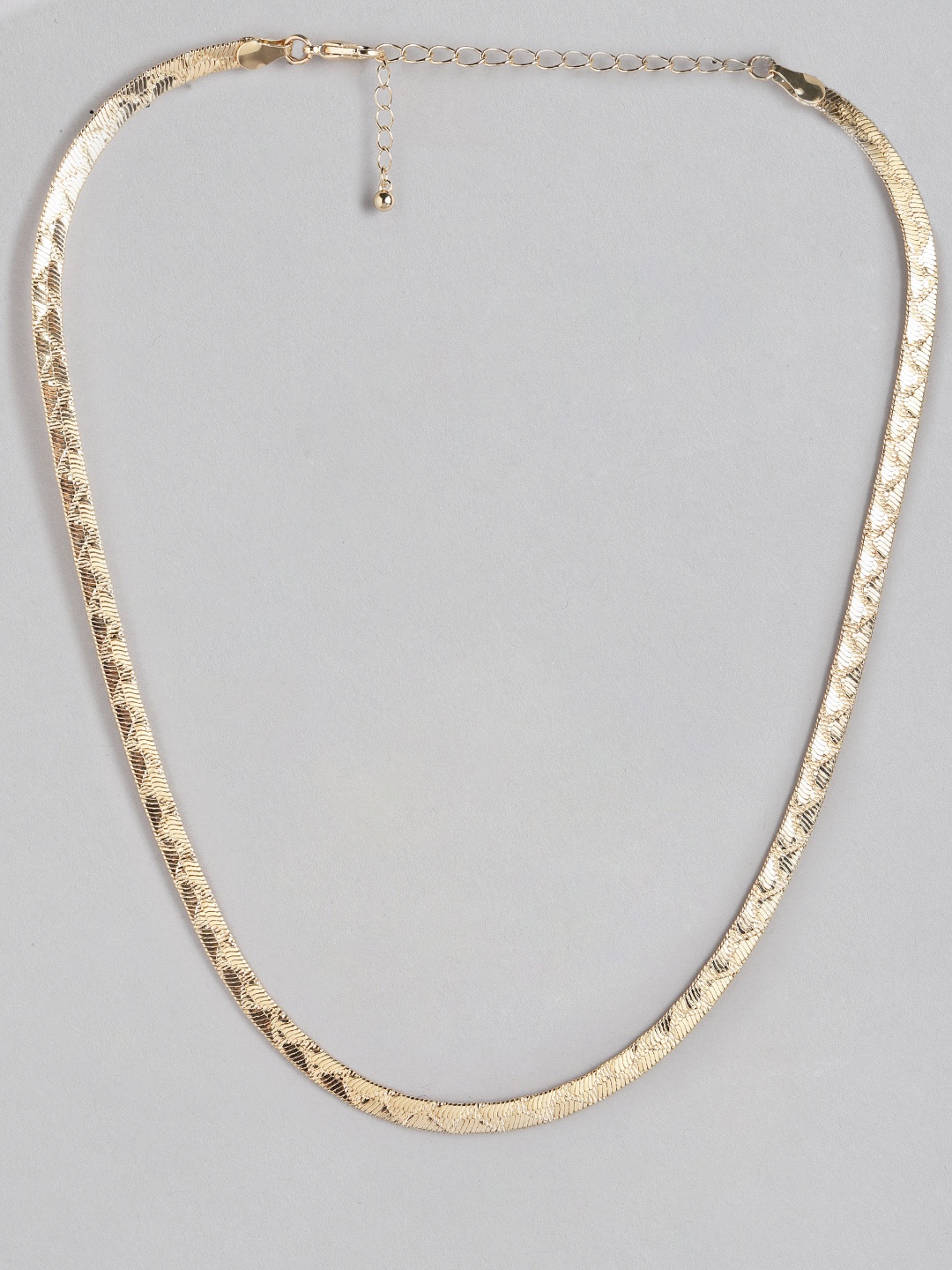 

Boohoo Snake Pattern Chain, Gold