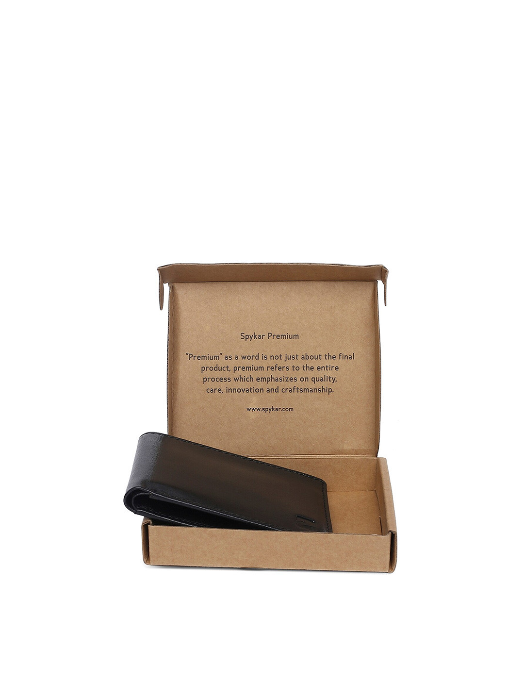 

SPYKAR Men Leather Two Fold Wallet, Black