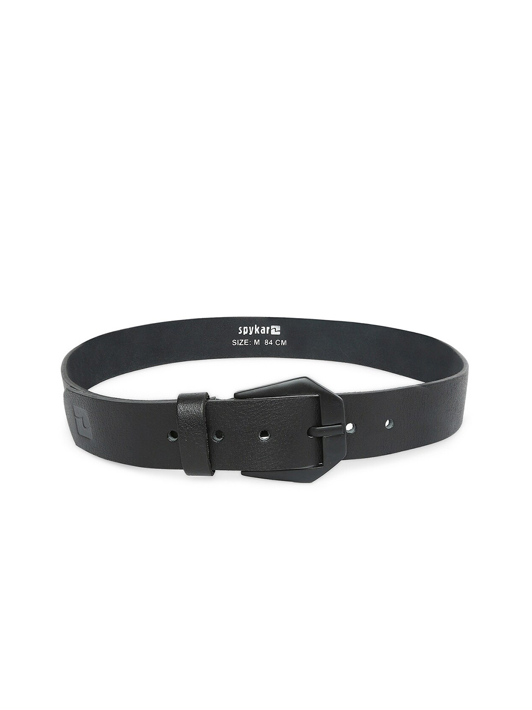 

SPYKAR Men Leather Formal Belt, Black