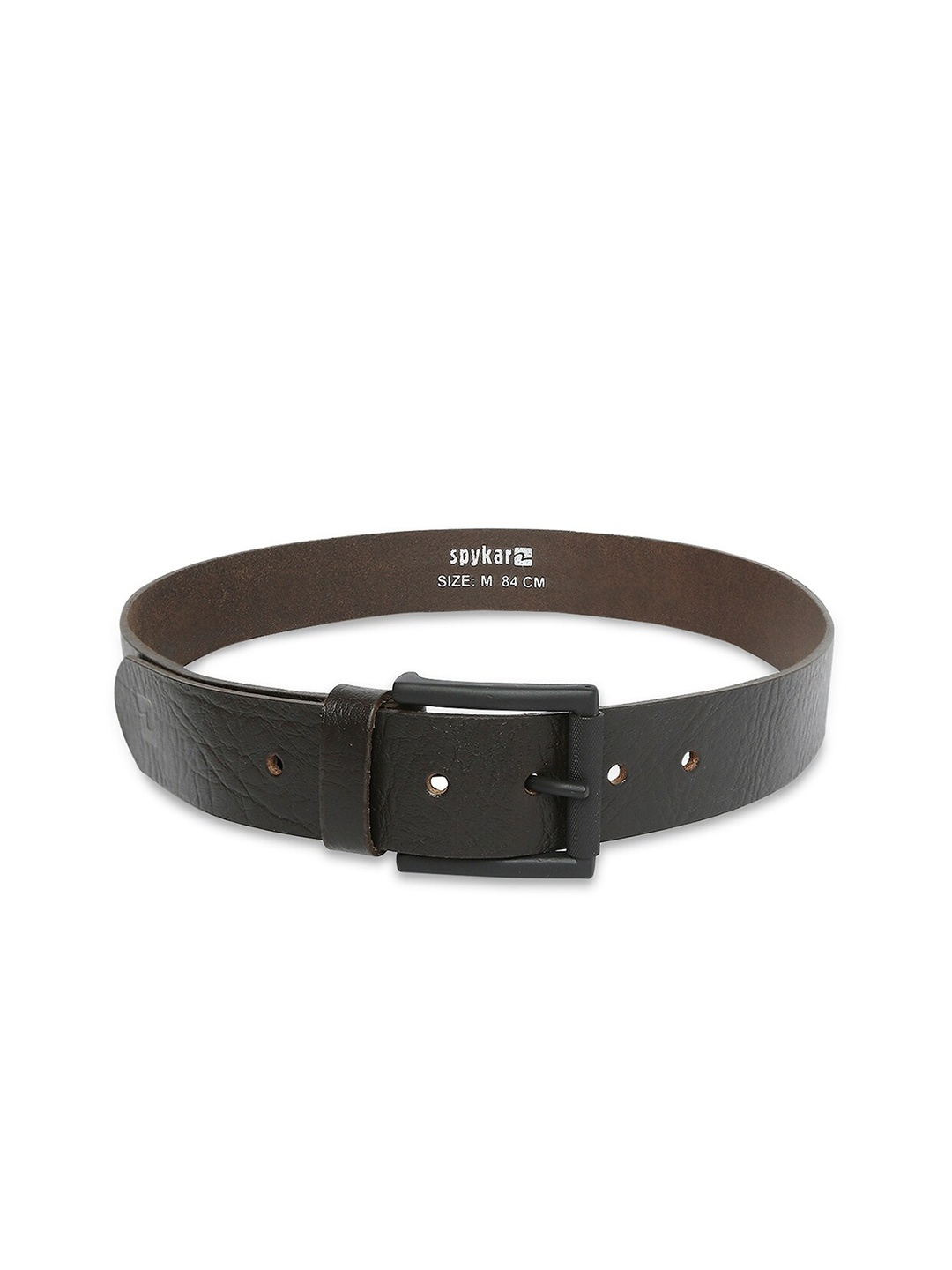 

SPYKAR Men Leather Formal Belt, Brown