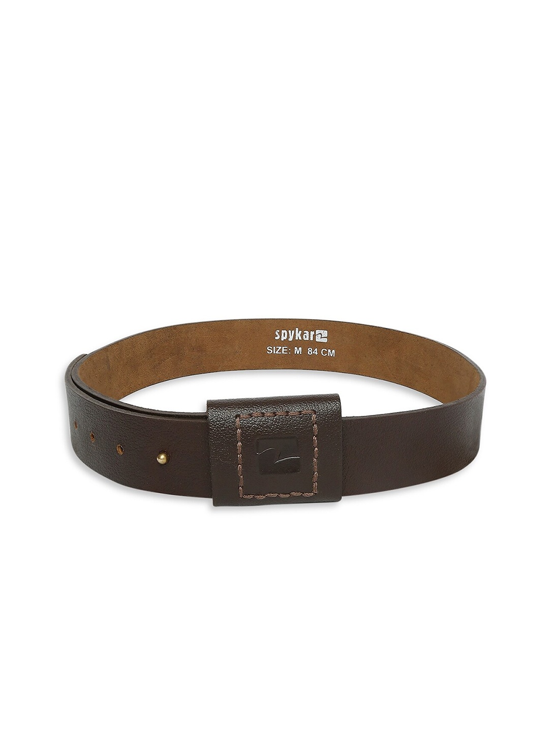 

SPYKAR Men Leather Casual Belt, Brown