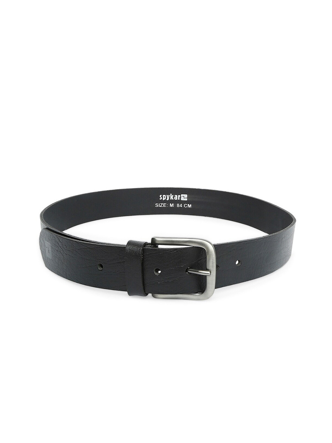 

SPYKAR Men Leather Formal Belt, Black