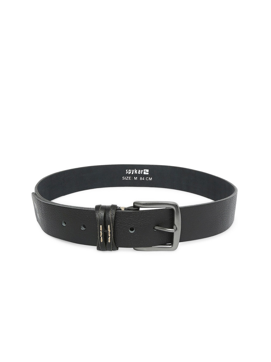 

SPYKAR Men Leather Formal Belt, Black