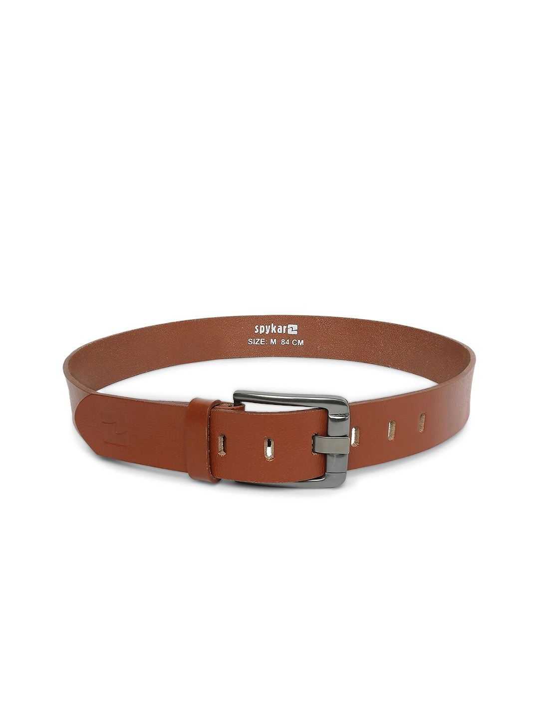 

SPYKAR Men Leather Formal Belt, Brown