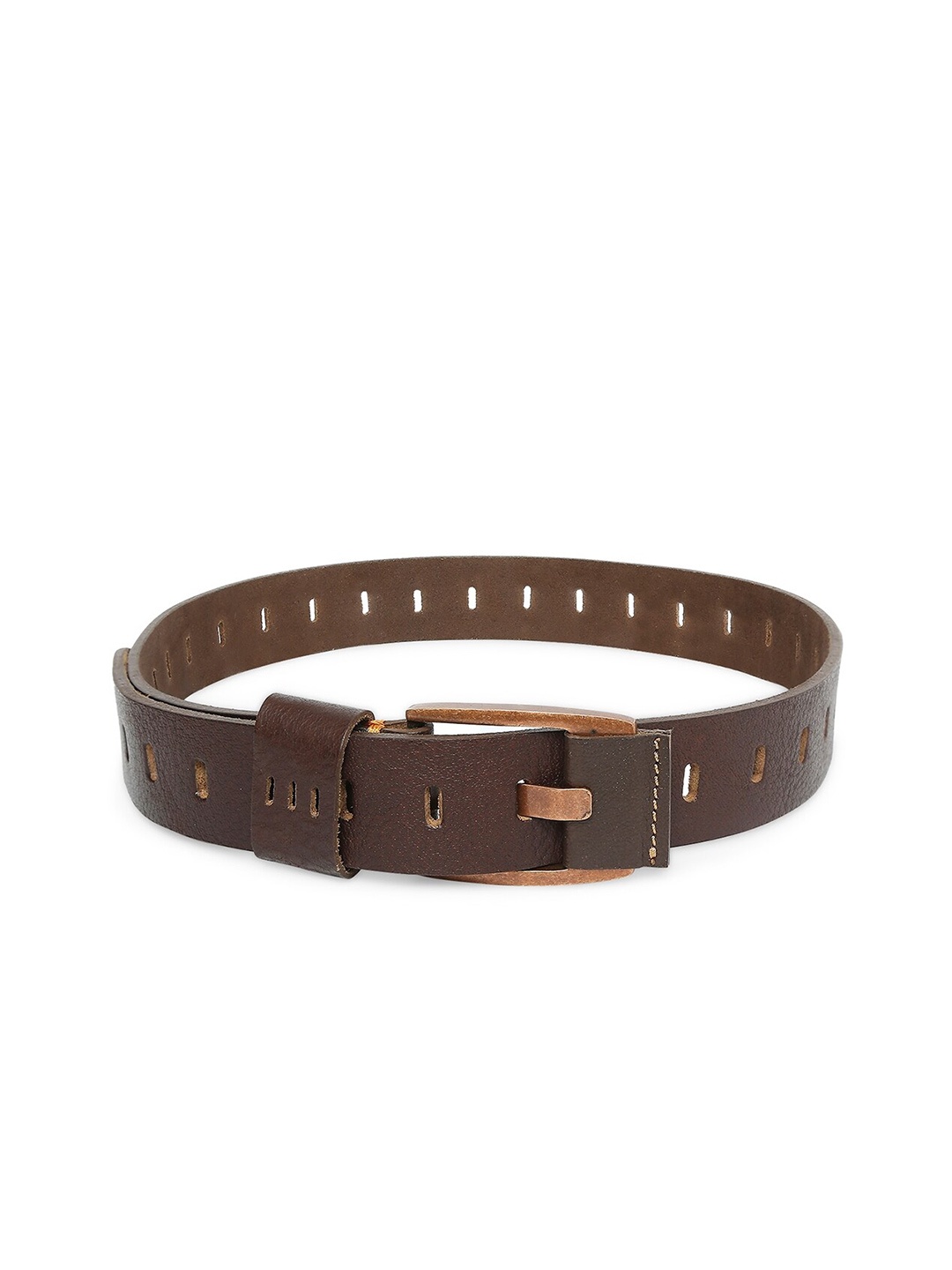 

SPYKAR Men Leather Formal Belt, Brown
