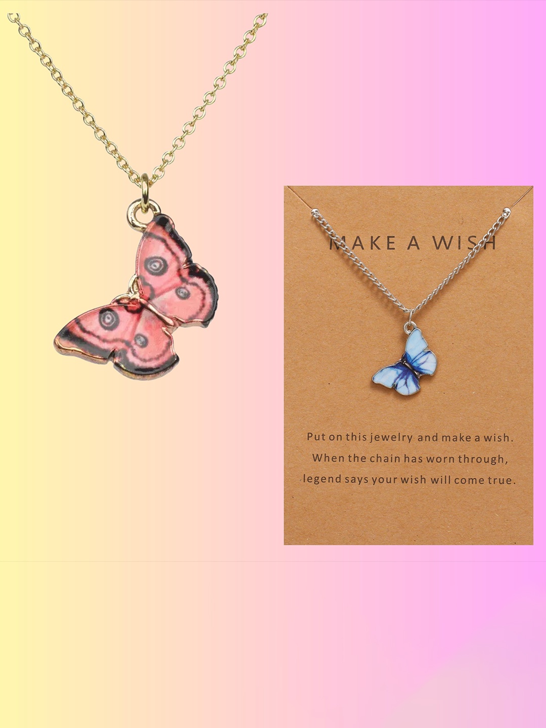 

Pinapes Set Of 2 Gold-Plated Necklace