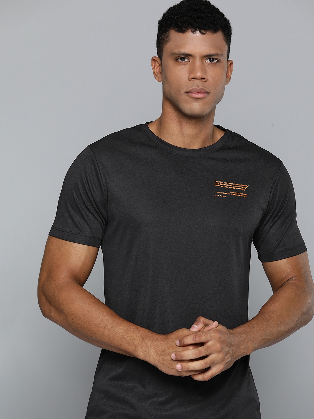

HRX by Hrithik Roshan Men Rapid-Dry Training T-shirt, Black