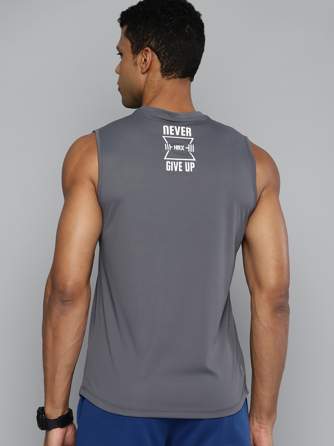 

HRX by Hrithik Roshan Rapid-Dry Training T-shirt, Grey
