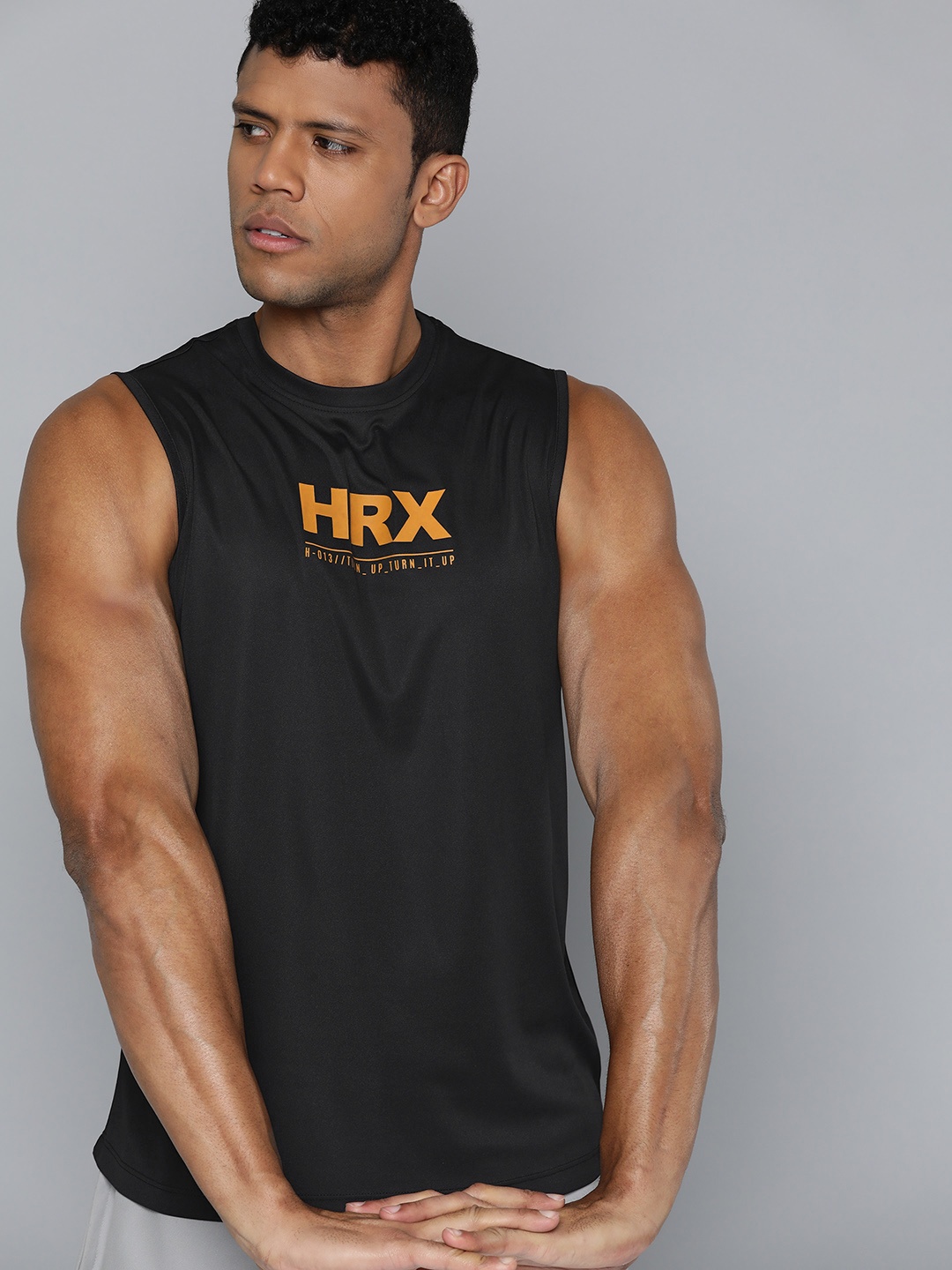 

HRX by Hrithik Roshan Rapid-Dry Training T-shirt, Black