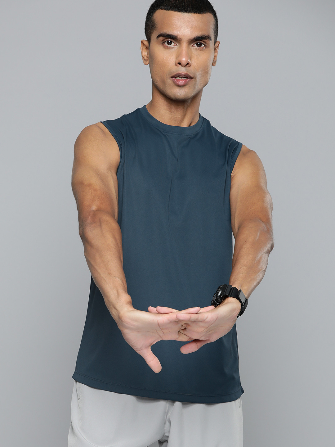 

HRX by Hrithik Roshan Regular Fit Training T-shirt, Blue