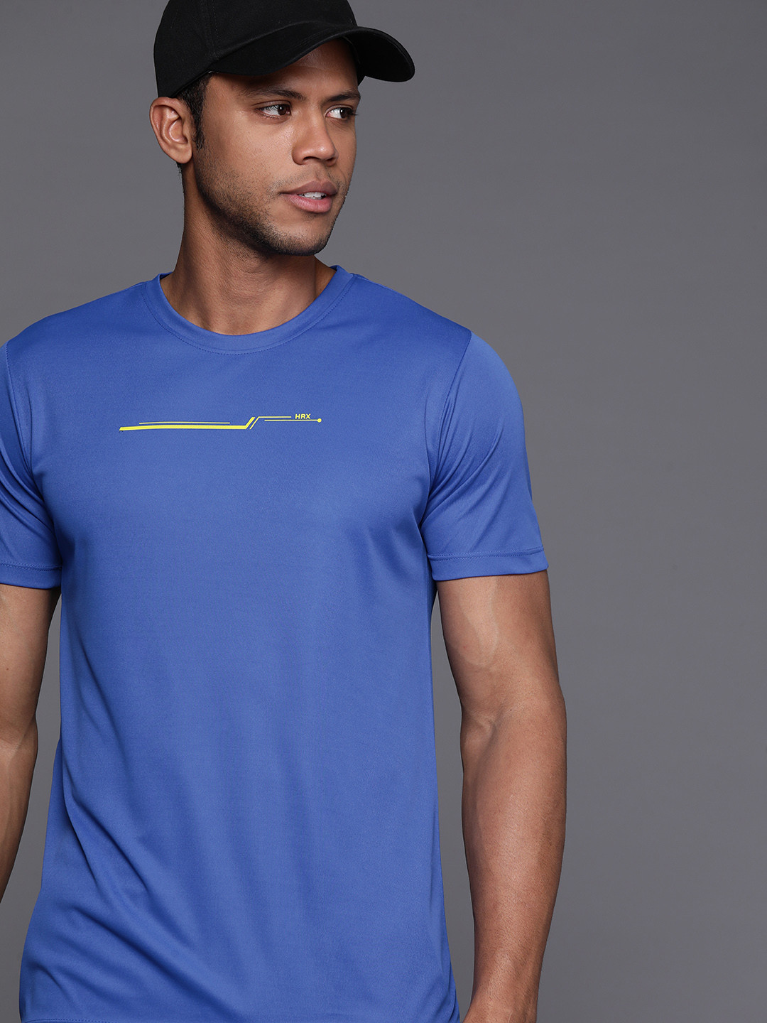 

HRX by Hrithik Roshan Men Rapid-Dry Training T-shirt, Blue