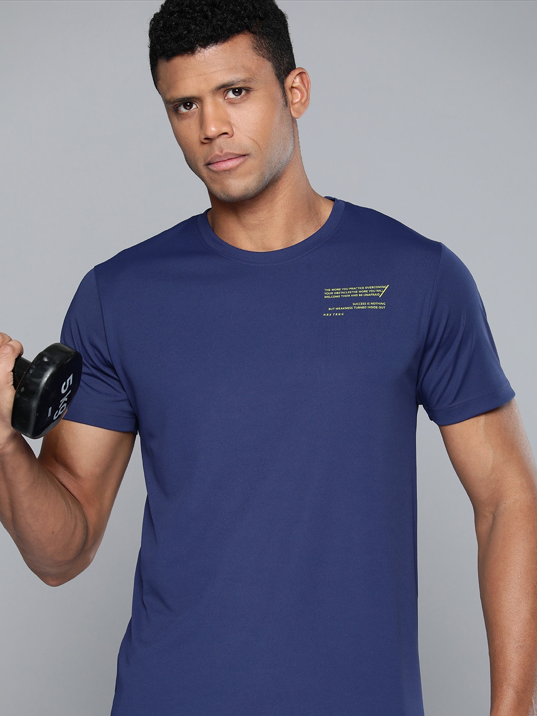 

HRX by Hrithik Roshan Rapid-Dry Training T-shirt, Blue