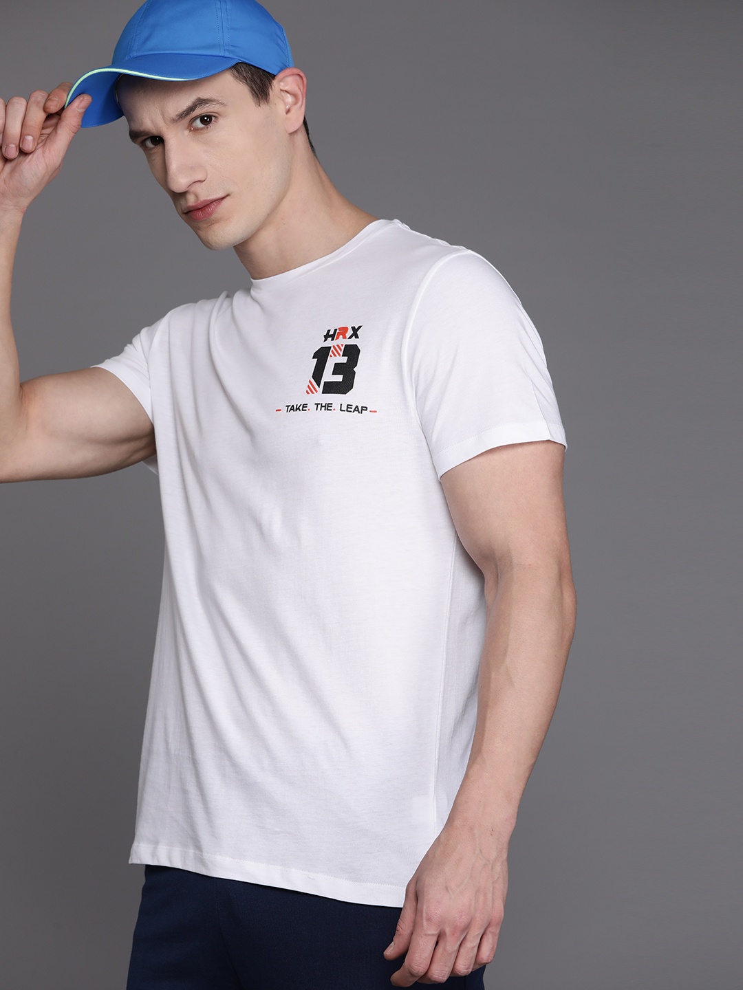 

HRX by Hrithik Roshan Placement Print Pure Cotton T-shirt, White