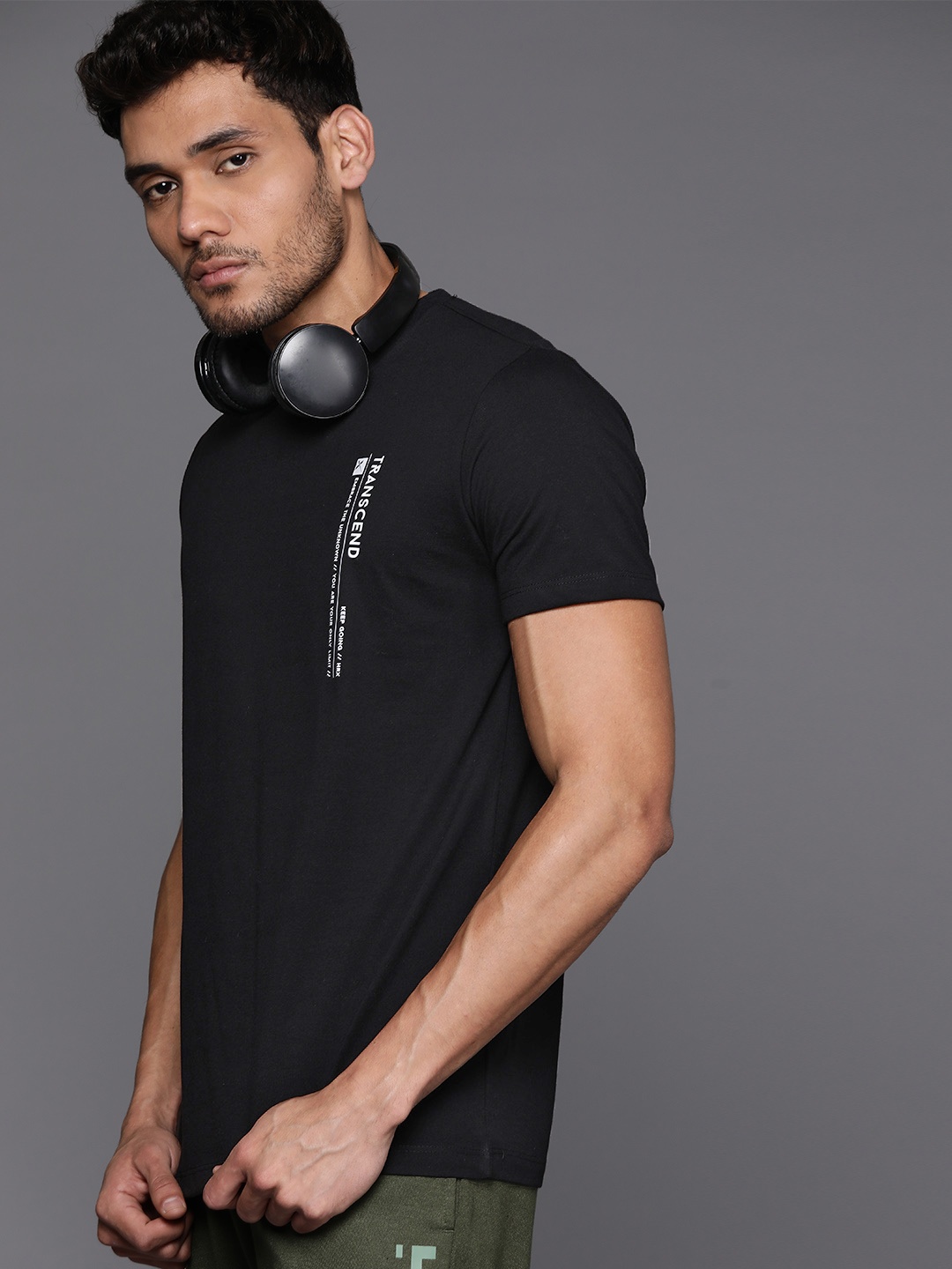 

HRX by Hrithik Roshan Men Typography Printed T-shirt, Black