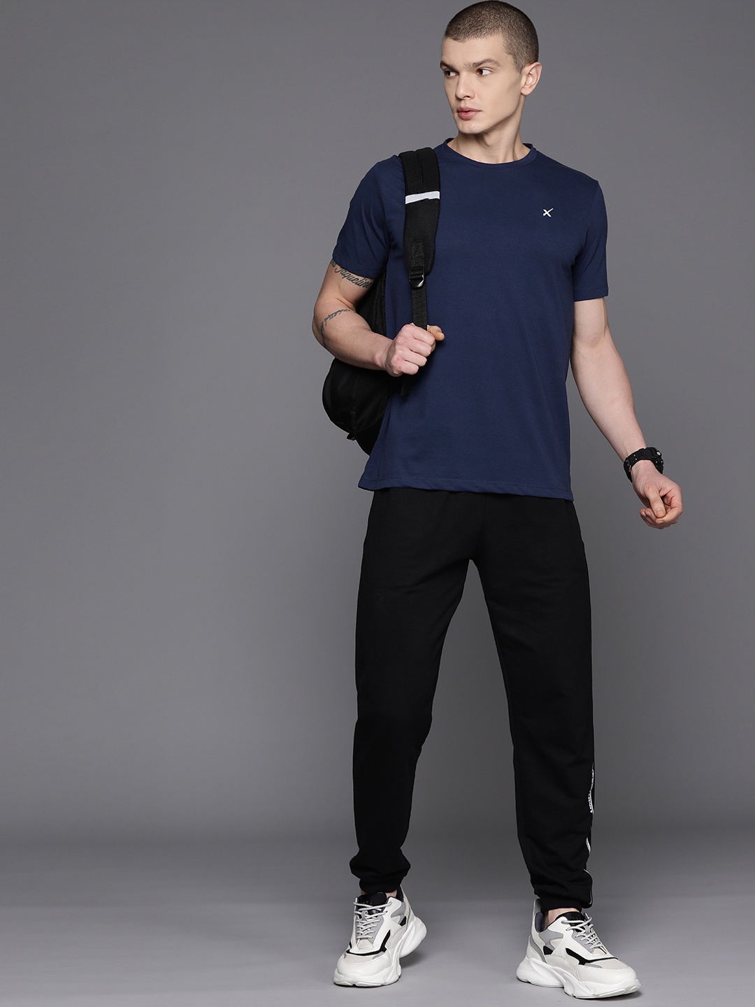 

HRX by Hrithik Roshan Lifestyle T-shirt, Navy blue