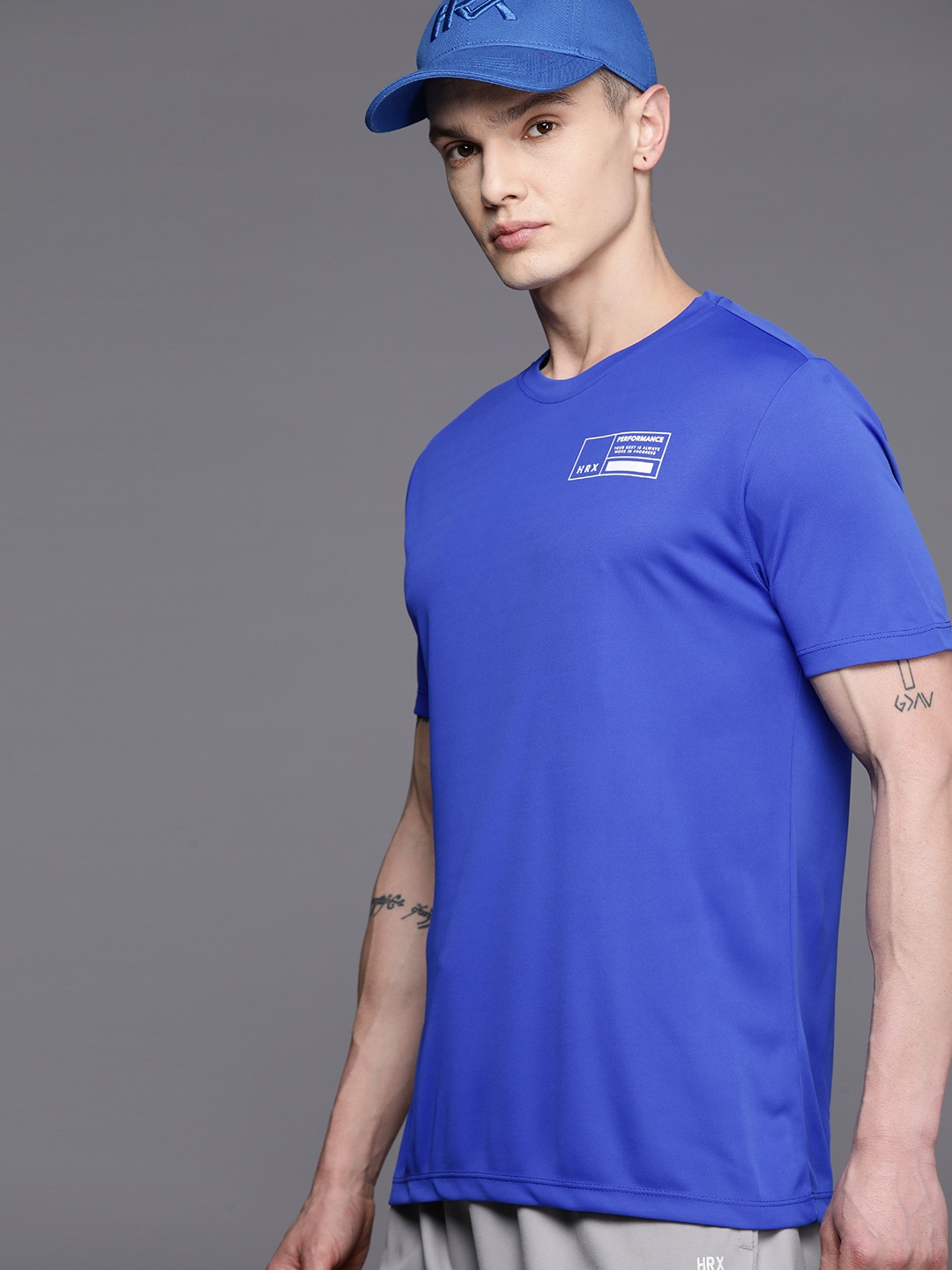 

HRX by Hrithik Roshan Training Rapid-Dry T-shirt, Blue