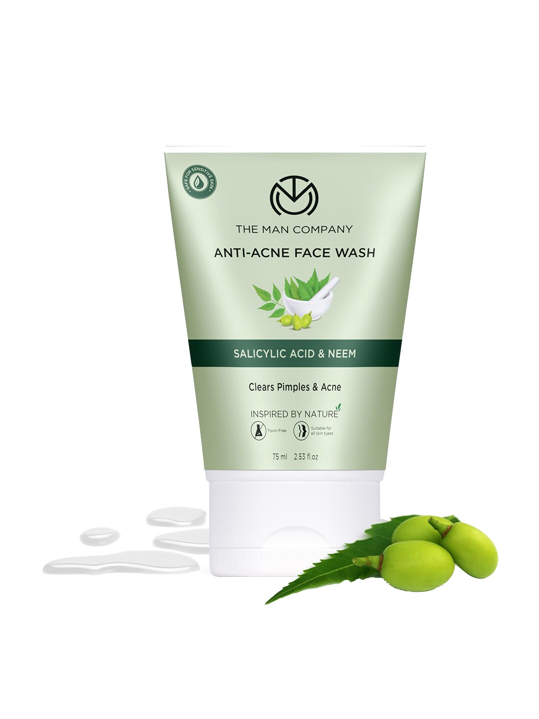 

THE MAN COMPANY Men Anti-Acne Face Wash 75ml, Green