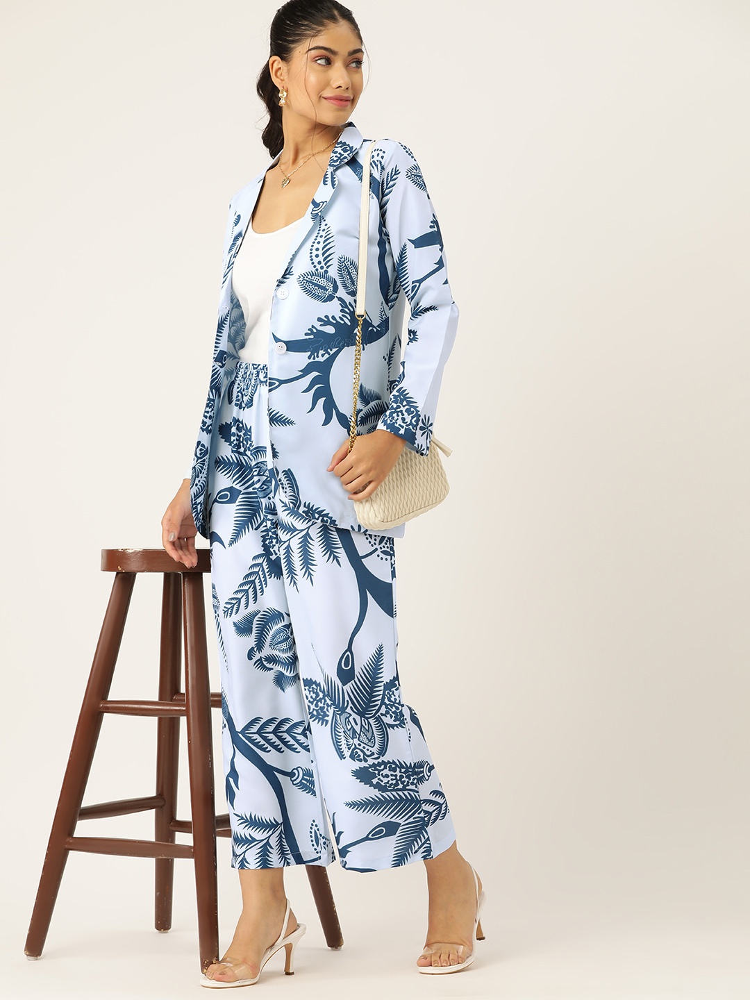 

Dressberry Women Printed Co-Ords, Blue