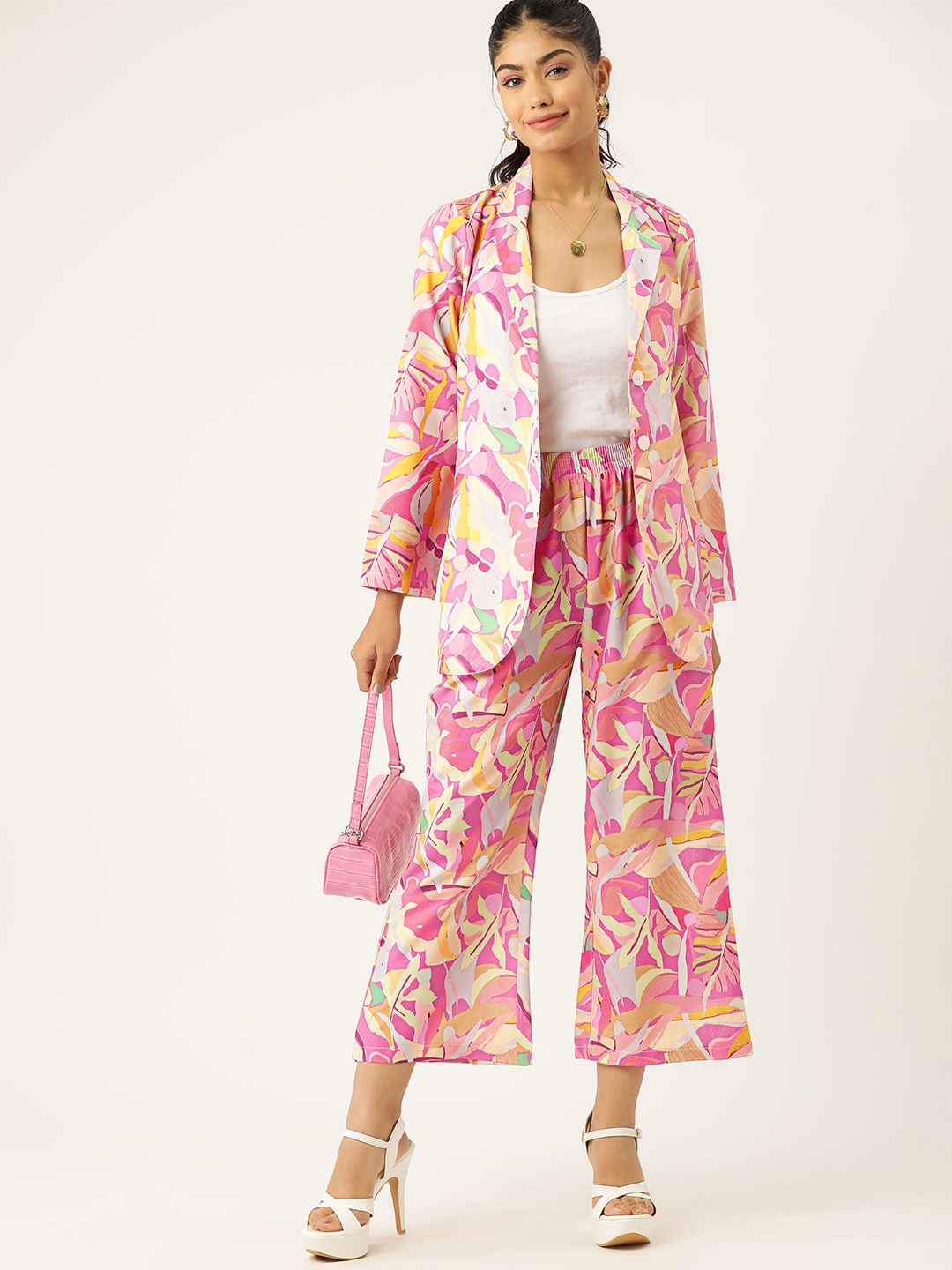 

Dressberry Women Printed Co-Ords, Pink