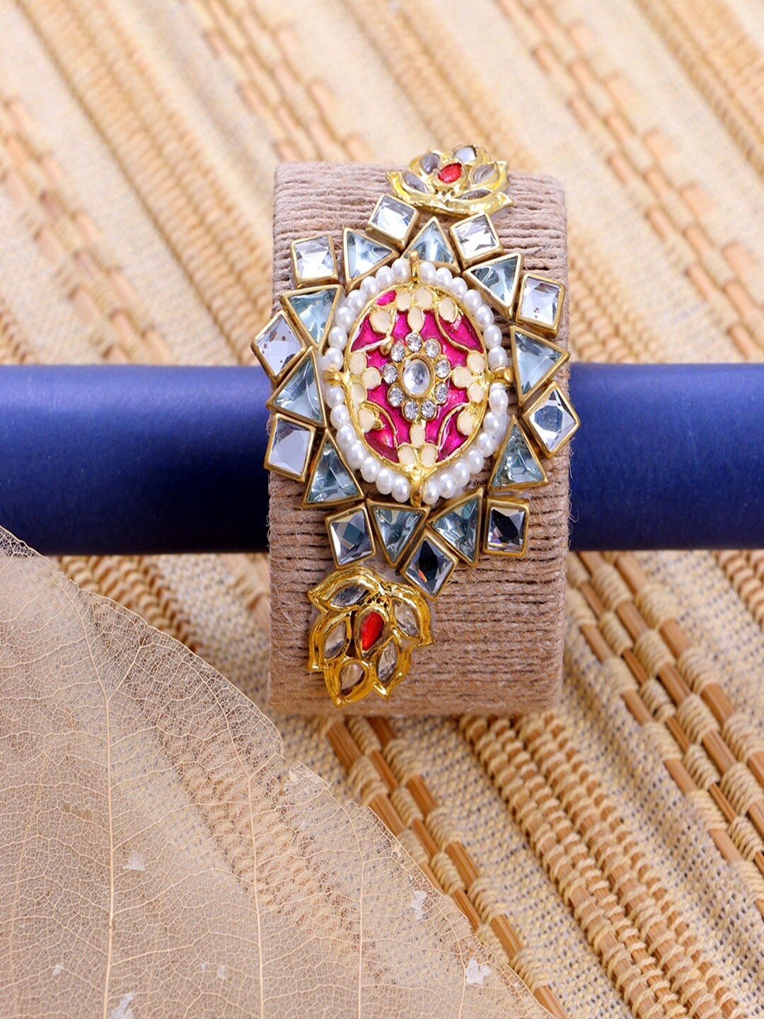 

UNIVERSITY TRENDZ Women Gold-Plated Cuff Bracelet
