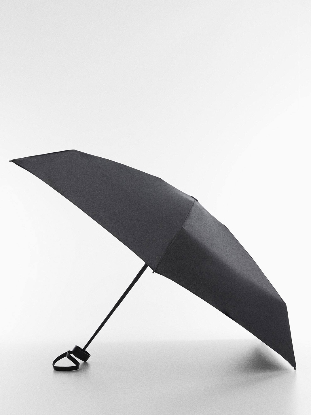 

MANGO Women Solid 3-Fold Mini Umbrella, Black