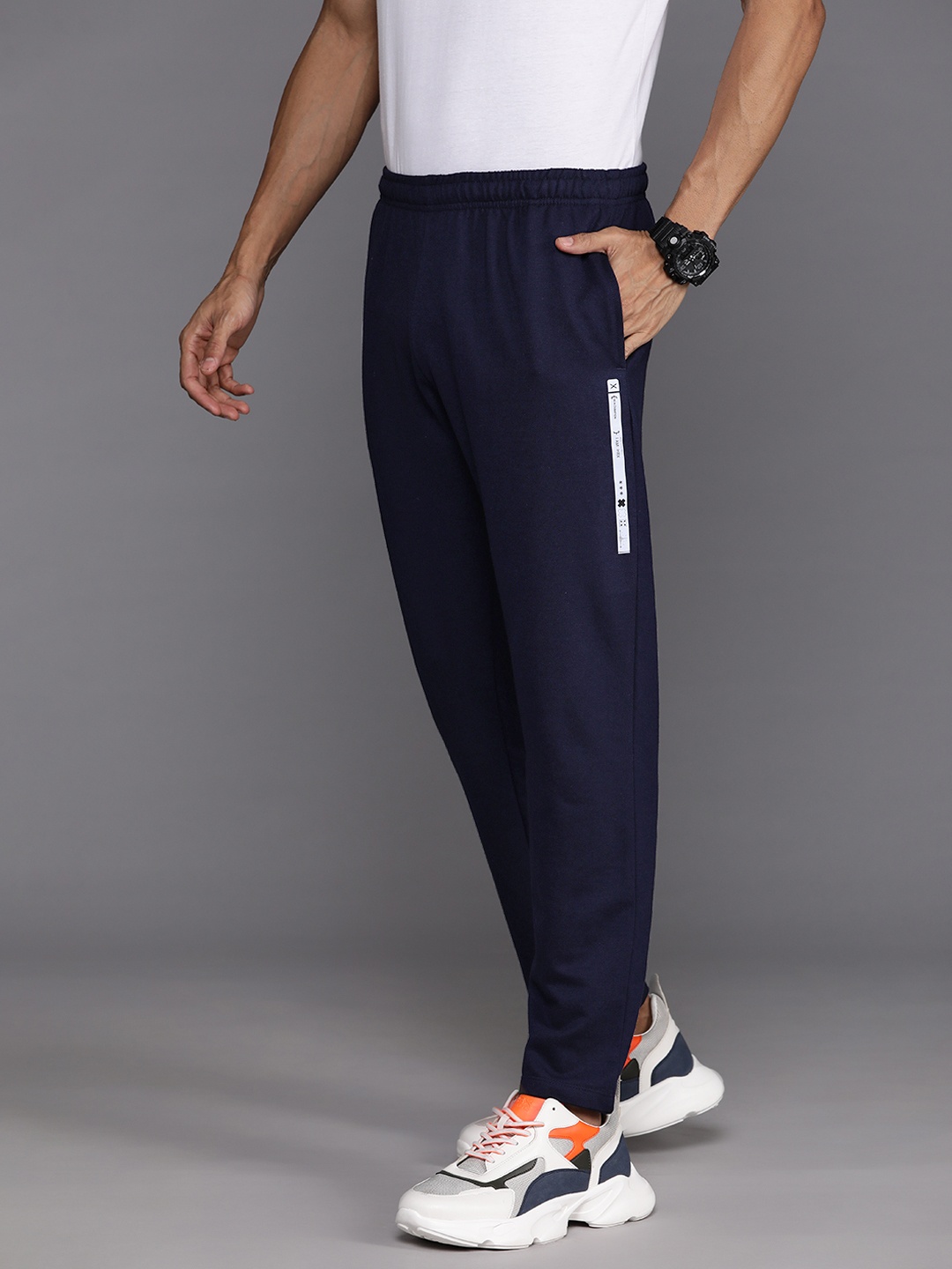 

HRX by Hrithik Roshan Men Lifestyle Track Pants, Navy blue