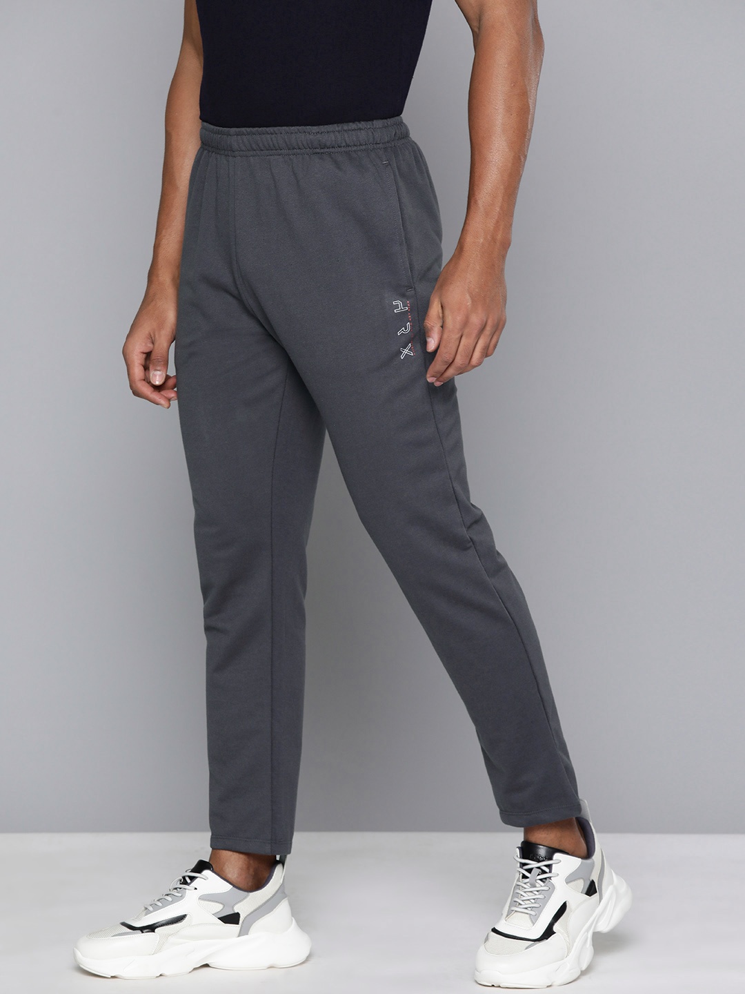 

HRX by Hrithik Roshan Men Solid Track Pants, Grey