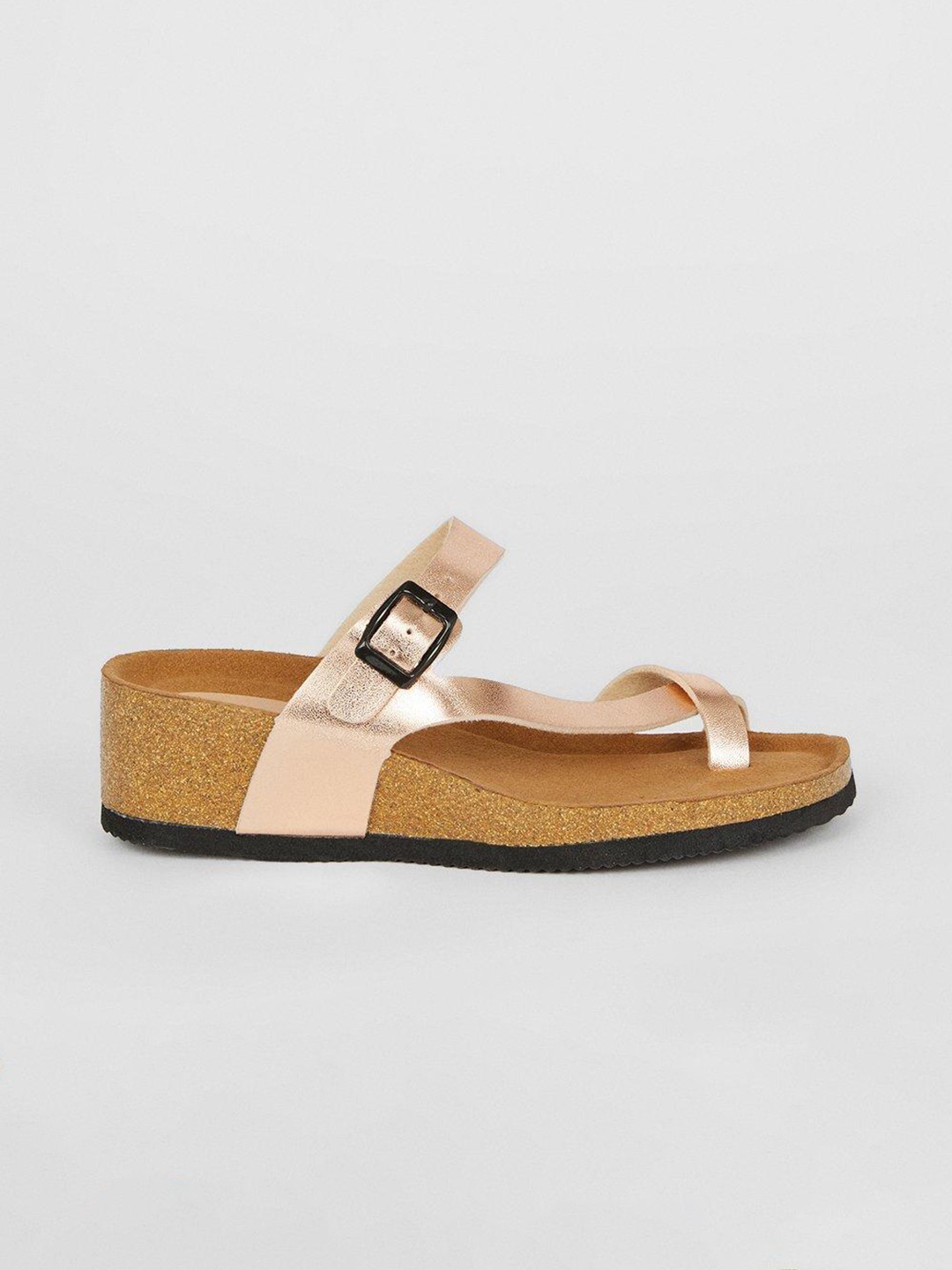 

DOROTHY PERKINS Buckle Detail Wedges, Rose gold