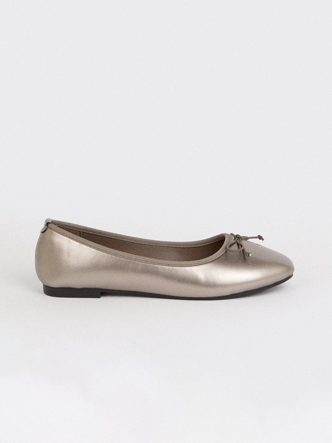 

DOROTHY PERKINS Women Ballerinas with Bows Detail, Metallic