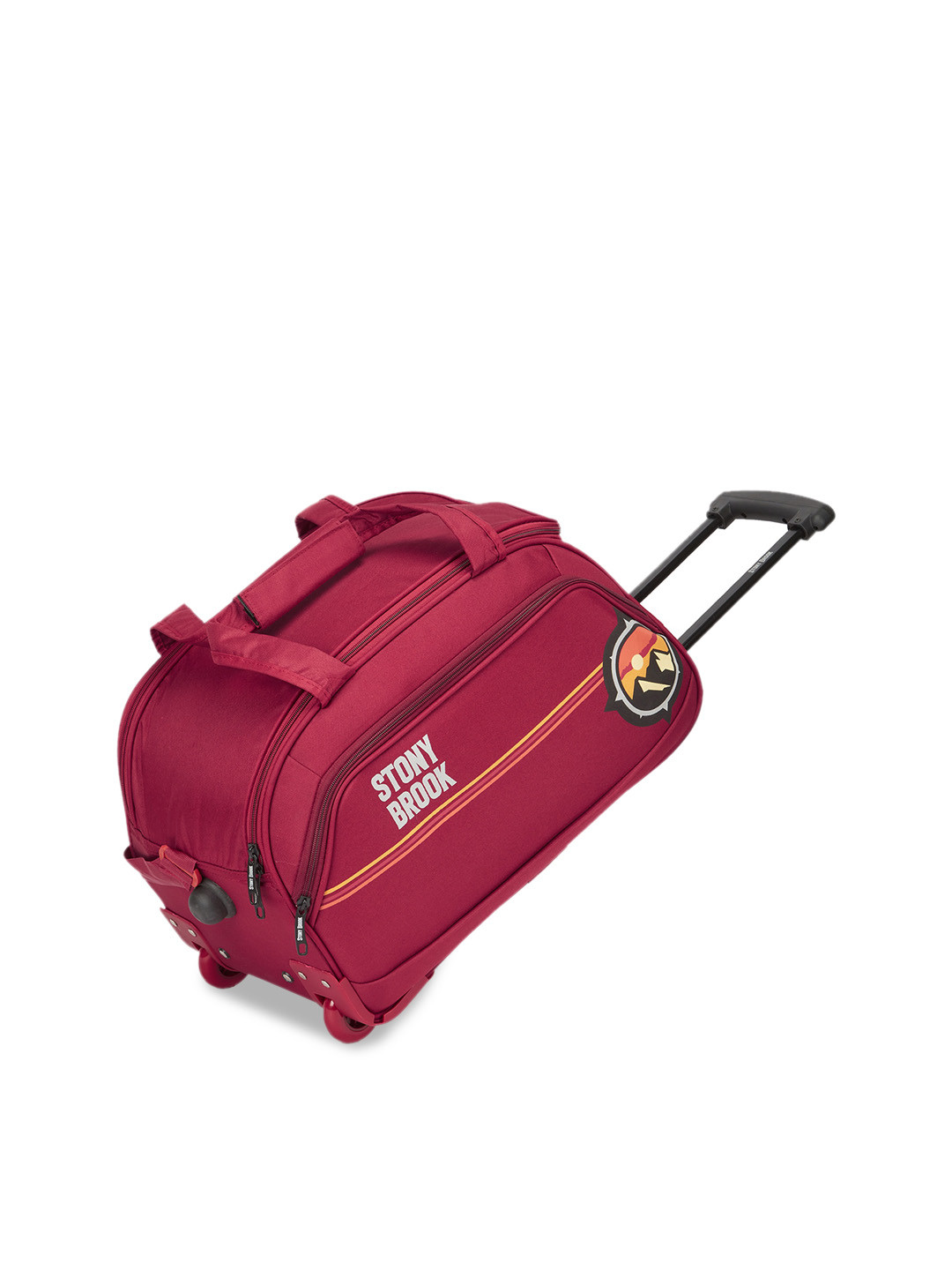 

Stony Brook by Nasher Miles Printed Travel Duffel Trolley Bag 50L, Red