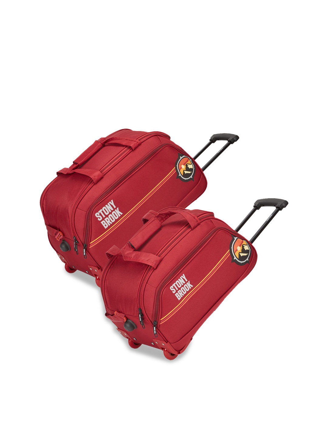 

Stony Brook by Nasher Miles Set of 2 Duffel Trolley Bag, Red