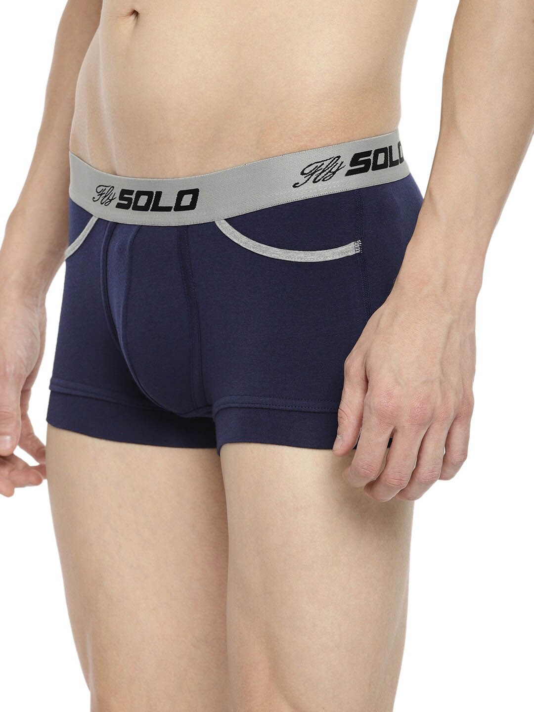 

SOLO Men Short Pocket Trunks, Navy blue