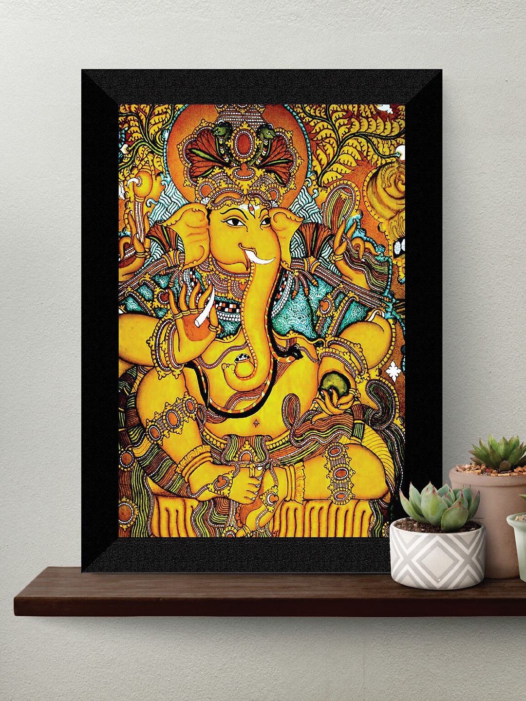 

SAF Brown & Blue Lord Ganesha Wall Art