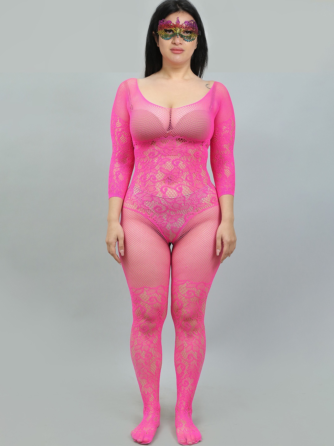

COLOR STYLE Self Design Baby Doll, Pink