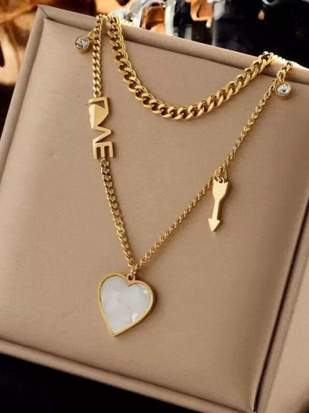 

KARISHMA KREATIONS Gold-Plated Layered Necklace
