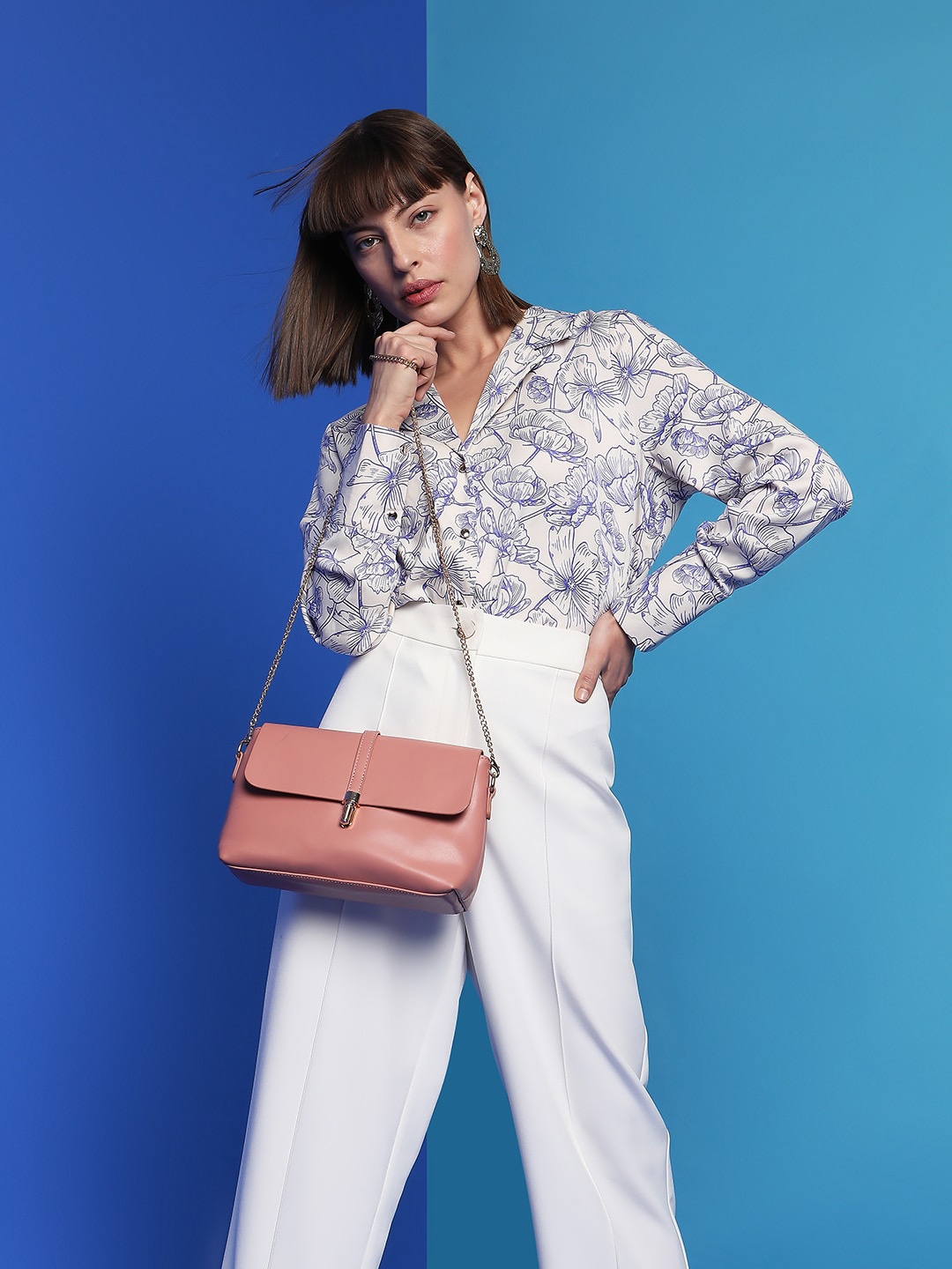 

Vero Moda Floral Printed Casual Shirt, Off white