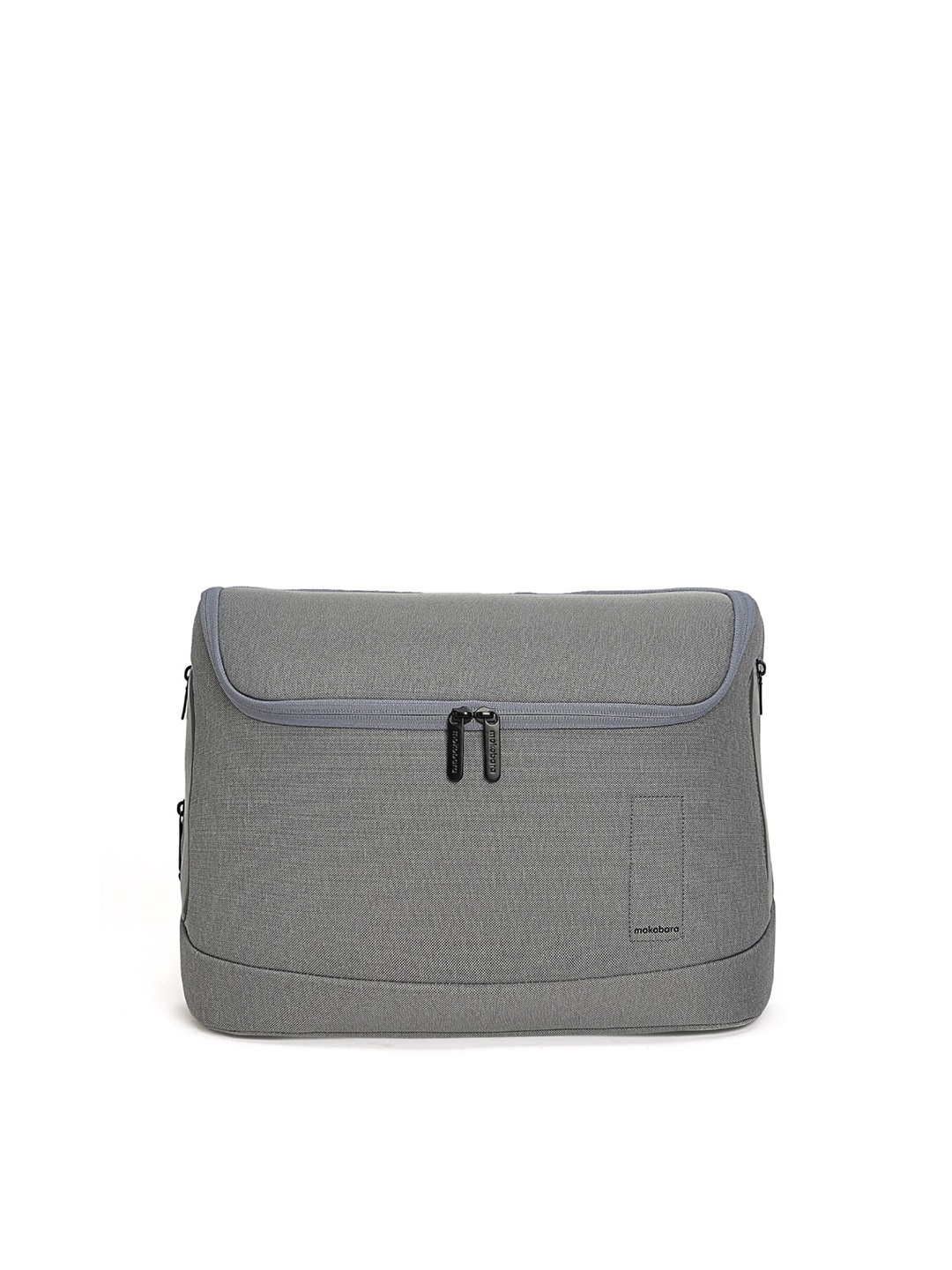 MOKOBARA Transit Padded Messenger Bag With Laptop Sleeve, Grey