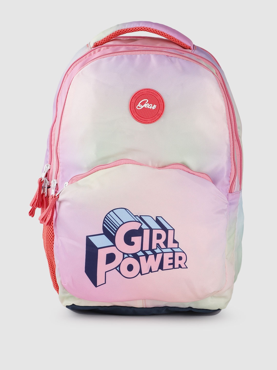 

Gear Kids Typography Printed Backpack 27 L, Pink