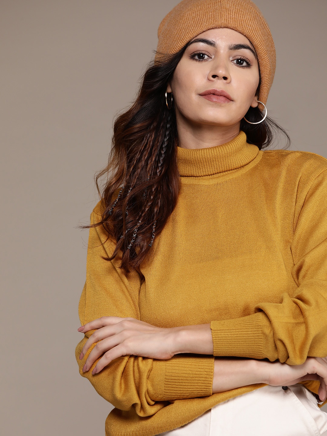 

The Roadster Lifestyle Co. Turtle Neck Pullover, Mustard