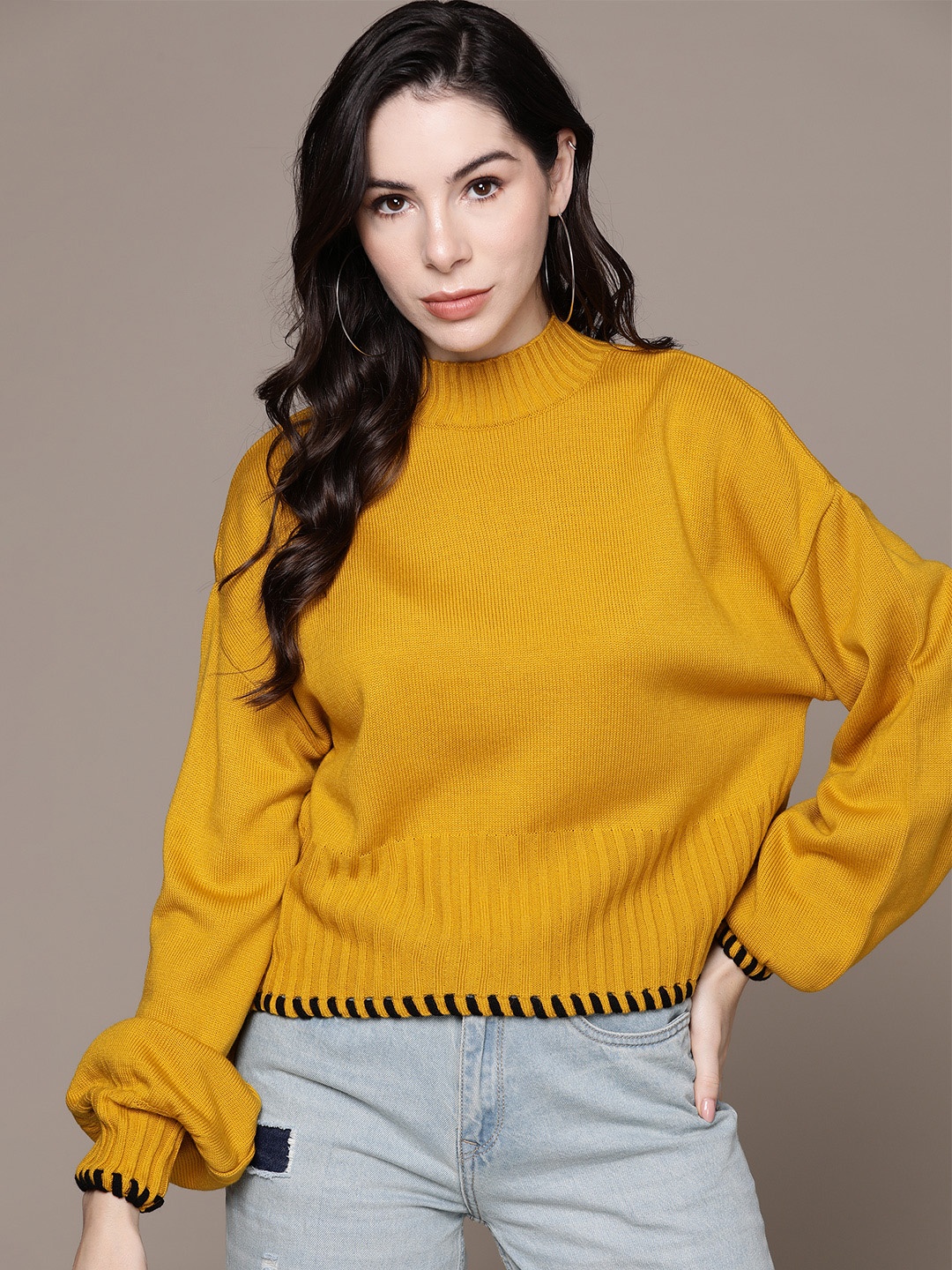 

The Roadster Lifestyle Co. Pure Acrylic Pullover, Mustard