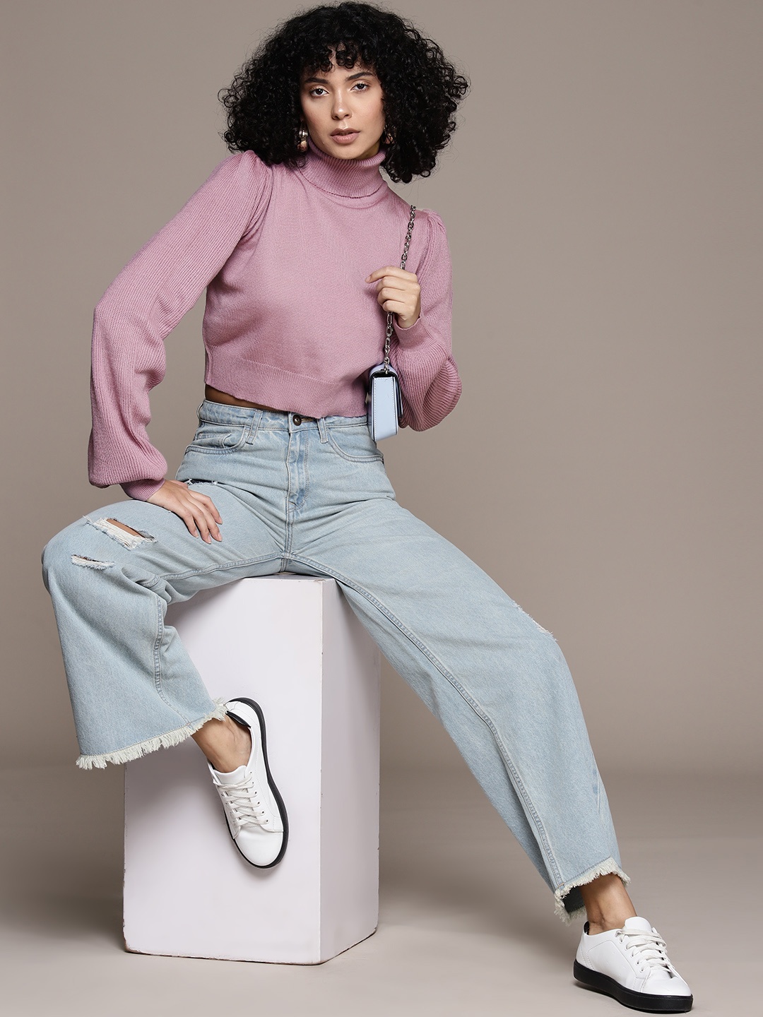 

The Roadster Lifestyle Co. Crop Pullover, Pink