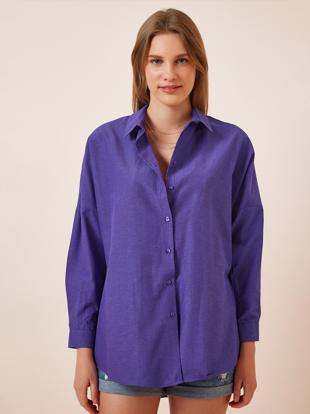 Happiness istanbul Skinny Fit Opaque Casual Shirt, Na
