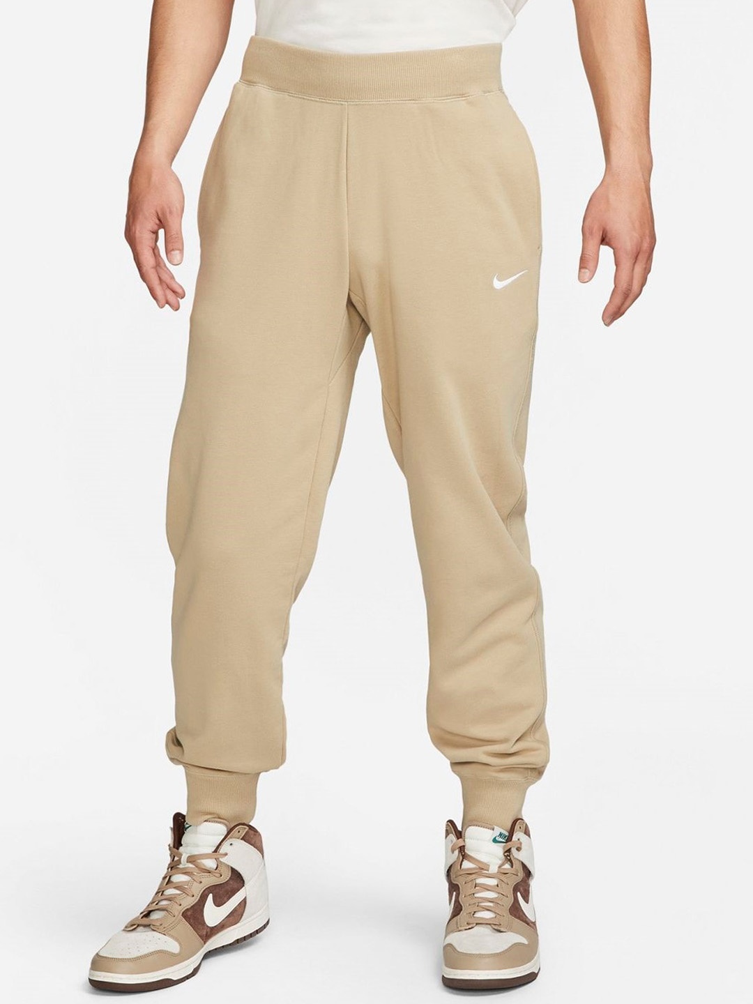 

Nike Men French Terry Cuffed Joggers, Beige