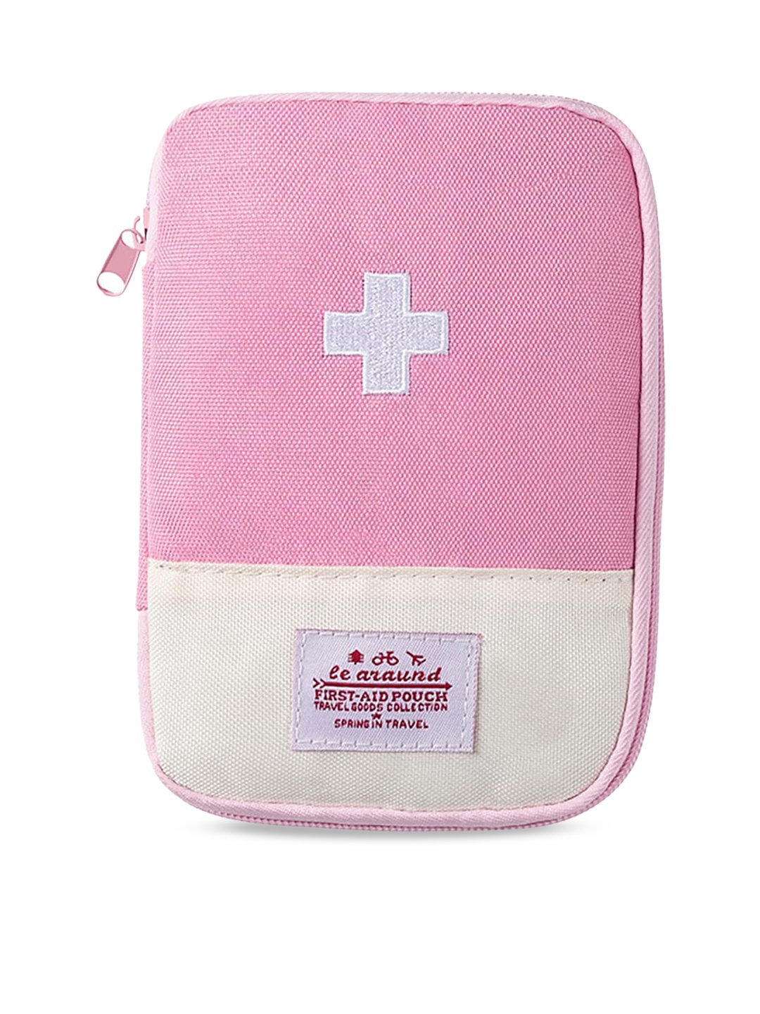 

HOUSE OF QUIRK Nylon Mini Portable Medical Organiser, Pink