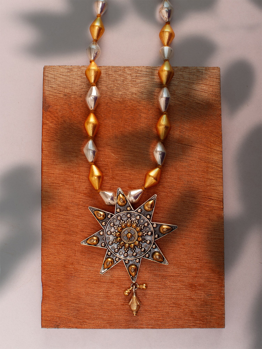 Neeta Boochra Sterling Silver Gold-Plated Necklace