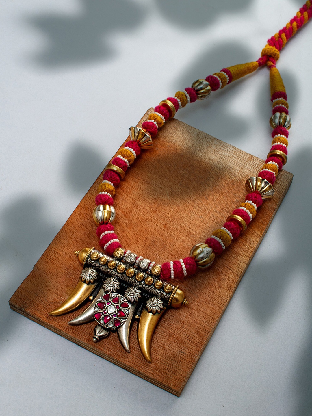

Neeta Boochra Gold-Plated Kundan Necklace