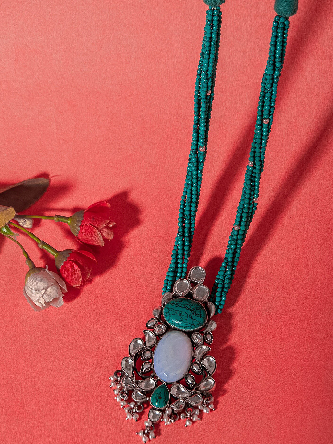 

Neeta Boochra Sterling Silver Silver-Plated Necklace