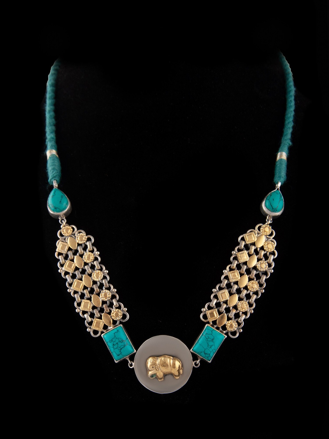 Neeta Boochra Gold-Plated Elephant Design Necklace